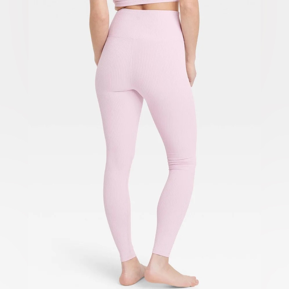 All in Motion Light Pink Ribbed Set - Picture 5 of 13
